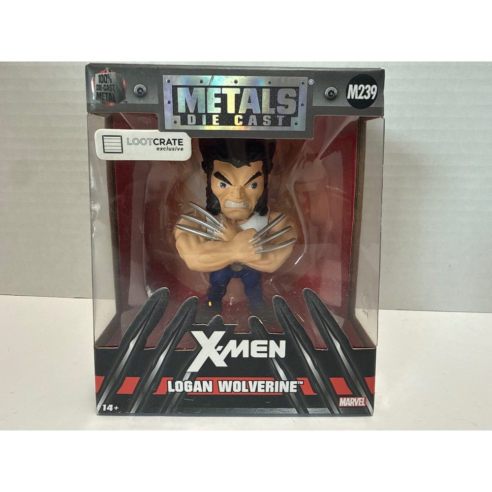 Jada Toys Metals Die Cast X-Men Logan Wolverine Loot Crate Exclusive M239 Figure